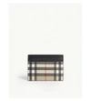 BURBERRY VINTAGE CHECK LEATHER CARD HOLDER