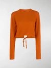 CHLOÉ LONG SLEEVE CROPPED SWEATER,14140864