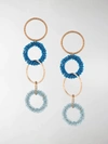 JACQUEMUS INTERLACED HOOPS DROP EARRINGS,192JW0519214019210