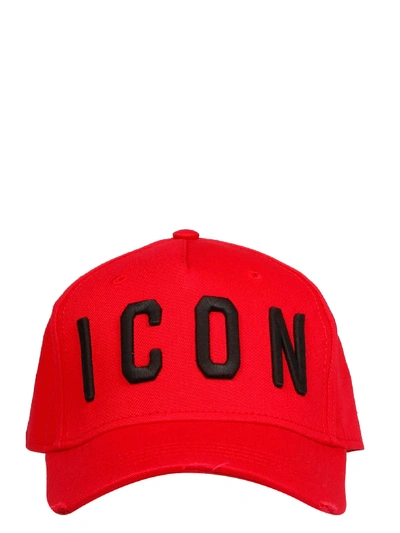 Dsquared2 Red Cotton Hat