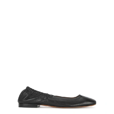 Atp Atelier Neve Black Leather Flats