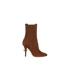 BURBERRY D-ring detail suede ankle boots