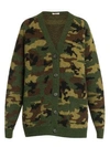 MIU MIU Shetland Wool Camo Cardigan