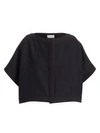 THE ROW Miri Wool Silk Cropped Jacket