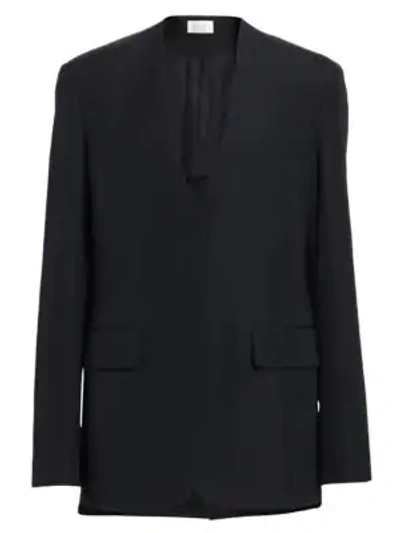 The Row Murray Virgin Wool & Silk Jacket In Black