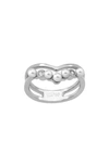 MAJORICA SIMULATED PEARL CAGED RING,OMR16141SW7