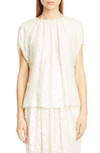 ADAM LIPPES SEQUIN EMBROIDERED TOP,P19119SQ