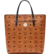 MCM SMALL ANYA VISETOS COATED CANVAS TOTE,MWP9AVI77