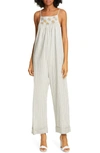 THE GREAT THE TIE UP EMBROIDERED JUMPSUIT,B763364