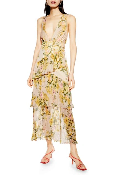 topshop beige dress Rent Topshop Rib Column Midi Dress In Cream