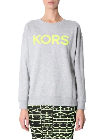 Michael Michael Kors Michael Kors Woman Sweatshirt In Grey,yellow