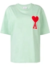 Ami Alexandre Mattiussi T-shirt Mit Logo-patch In Green