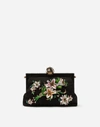 DOLCE & GABBANA LARGE BROCADE VANDA BAG WITH EMBROIDERY