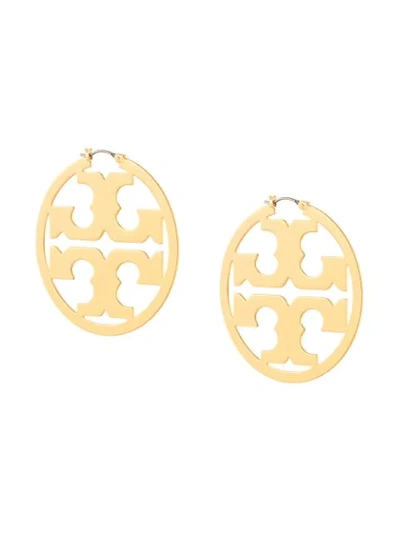 Tory Burch Miller Hoop Earrings In Gold