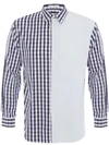 JW ANDERSON PATCHWORKED GINGHAM SHIRT