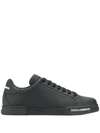Dolce & Gabbana Portofino Low-top Sneakers In Black