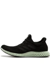 ADIDAS ORIGINALS FUTURECRAFT 4D "BLACK/ASH GREEN" SNEAKERS