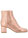 RED VALENTINO SIDE ZIP ANKLE BOOTS
