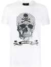 PHILIPP PLEIN DETAILED SKULL PRINT T-SHIRT