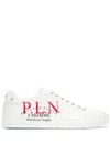 PHILIPP PLEIN PLN LOGO LOW-TOP TRAINERS