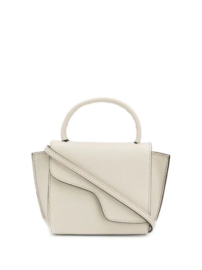 Atp Atelier 'san Gimignano' Micro Leather Crossbody Bag In White
