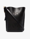 LOEWE LOEWE BLACK GATE ANAGRAM BUCKET BAG,30922Z5713887176