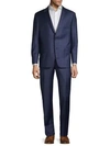 HICKEY FREEMAN CLASSIC-FIT PLAID WOOL SUIT,0400011229430