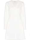 TIBI TIBI DOMINIC TWILL SHIRT-DRESS - 白色