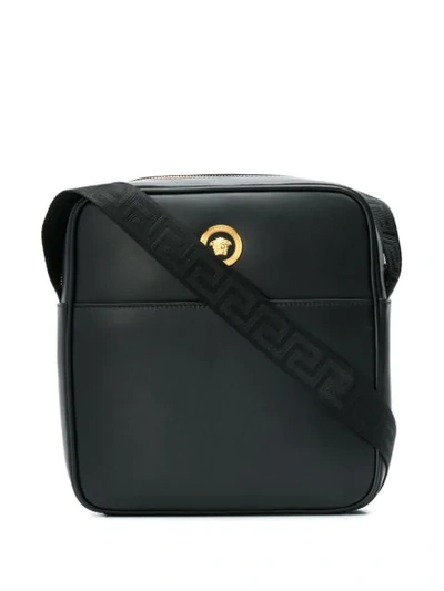 Versace Icon Messenger Bag In Black