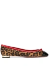 AQUAZZURA LEOPARD PRINT BALLERINAS