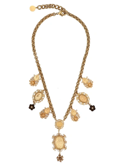 Dolce & Gabbana Necklace With Pendants In Multicolor