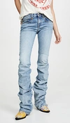 R13 Shirred Boy Bootcut Jeans In Haston