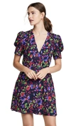 SALONI LEA WRAP MINI DRESS