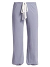 Eberjey Heather Crop Pants In Oxford Blue