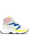 MSGM MSGM ATTACK HIGH-TOP SNEAKERS - 灰色