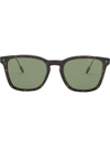 Giorgio Armani Square-frame Tinted Sunglasses In Brown