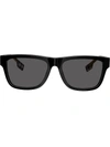 Burberry Eyewear Square Frame Sunglasses In Black