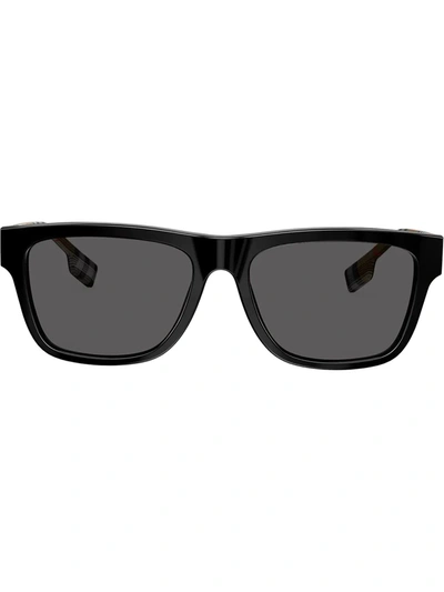 Burberry Eyewear Square Frame Sunglasses In Black