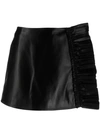 Valentino Frill Trim Shorts In Black