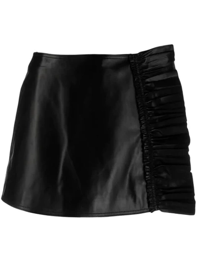 Valentino Frill Trim Shorts In Black