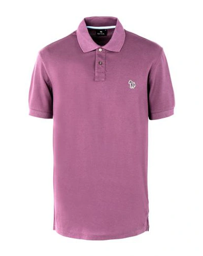 Ps By Paul Smith Polo Shirt In Purple