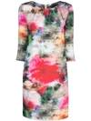 ADAM LIPPES FLORAL PRINT FITTED DRESS