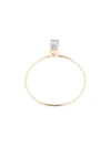 NATALIE MARIE 9KT YELLOW GOLD TINY MARQUISE PALE BLUE SAPPHIRE RING