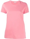 Moncler Logo-patch Cotton T-shirt In Pink