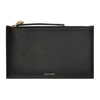 ALEXANDER MCQUEEN ALEXANDER MCQUEEN BLACK ZIP SKULL POUCH