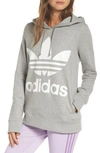Adidas Originals Adidas Trefoil Logo Hoodie In Gray
