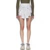 ALEXANDER WANG ALEXANDER WANG WHITE PLAID TIE FRONT SKORT