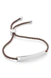 MONICA VINADER ENGRAVABLE HAVANA FRIENDSHIP BRACELET,GP-BM-HAVB-BLA