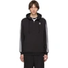 ADIDAS ORIGINALS ADIDAS ORIGINALS BLACK 3-STRIPES HOODIE