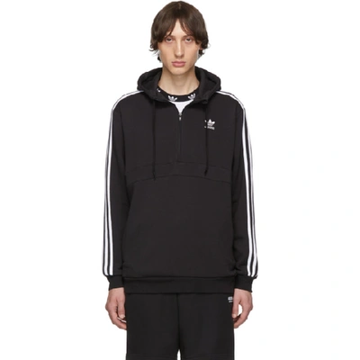 Adidas Originals Kapuzenpullover Mit Logo-streifen In Black